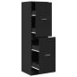 Preview: Apothekerschrank Schwarz 40x41x144,5 cm Holzwerkstoff