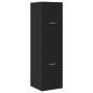 Preview: Apothekerschrank Schwarz 40x41x144,5 cm Holzwerkstoff
