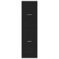 Preview: Apothekerschrank Schwarz 40x41x144,5 cm Holzwerkstoff