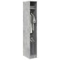Preview: ARDEBO.de - Kleiderschrank Betongrau 30x50x200 cm Holzwerkstoff
