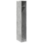 Preview: Kleiderschrank Betongrau 30x50x200 cm Holzwerkstoff