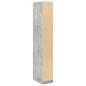 Preview: Kleiderschrank Betongrau 30x50x200 cm Holzwerkstoff