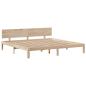Preview: Massivholzbett mit Regal ohne Matratze 180x200 cm Kiefer