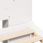 Preview: Massivholzbett mit Regal ohne Matratze Weiß 180x200 cm Kiefer