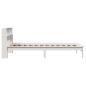 Preview: Massivholzbett mit Regal ohne Matratze Weiß 75x190 cm Kiefer