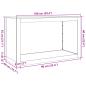 Preview: Brennholzregal Weiß 100x40x60 cm Stahl