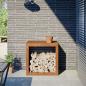 Preview: ARDEBO.de - Brennholzregal 60x40x60 cm Cortenstahl