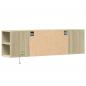 Preview: TV-Wandschrank mit LED-Beleuchtung Sonoma-Eiche 135x31x39,5 cm
