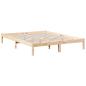 Preview: Massivholzbett Extra Lang ohne Matratze 140x220 Kiefernholz