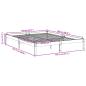 Preview: Massivholzbett Extra Lang ohne Matratze 140x220 Kiefernholz