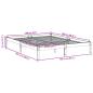 Preview: Massivholzbett Extra Lang ohne Matratze 160x220 Kiefernholz