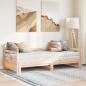Preview: Tagesbett Ausziehbar mit Matratzen 80x200 cm Massivholz Kiefer