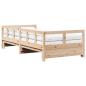 Preview: Tagesbett Ausziehbar mit Matratzen 80x200 cm Massivholz Kiefer