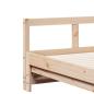 Preview: Tagesbett Ausziehbar mit Matratzen 80x200 cm Massivholz Kiefer