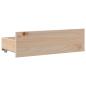 Preview: Bücherregalbett ohne Matratze 75x190 cm Massivholz Kiefer