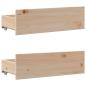 Preview: Bücherregalbett ohne Matratze 75x190 cm Massivholz Kiefer