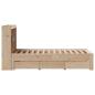 Preview: Bücherregalbett ohne Matratze 75x190 cm Massivholz Kiefer