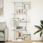 Preview: ARDEBO.de - Bücherregal Weiß 92x29x188 cm Holzwerkstoff