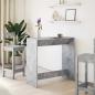 Preview: Bartisch Betongrau 102x50x103,5 cm Holzwerkstoff