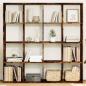 Preview: ARDEBO.de - Bücherregal Räuchereiche 137,5x29x137,5 cm Holzwerkstoff