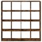 Preview: Bücherregal Räuchereiche 137,5x29x137,5 cm Holzwerkstoff