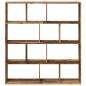 Preview: Bücherregal Altholz-Optik 132x29x141,5 cm Holzwerkstoff