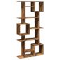 Preview: ARDEBO.de - Bücherregal Altholz-Optik 92x29x188 cm Holzwerkstoff
