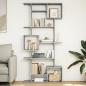 Preview: ARDEBO.de - Bücherregal Grau Sonoma 92x29x188 cm Holzwerkstoff