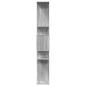 Preview: Bücherregal Grau Sonoma 92x29x188 cm Holzwerkstoff