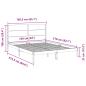 Preview: Massivholzbett Extra Lang ohne Matratze 160x210 cm