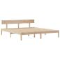 Preview: Massivholzbett mit Regal ohne Matratze 180x200 cm Kiefernholz