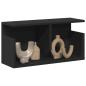 Preview: ARDEBO.de - Wandschrank 60x20x30 cm Schwarz Holzwerkstoff