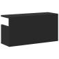 Preview: Wandschrank 60x20x30 cm Schwarz Holzwerkstoff