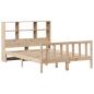 Preview: Massivholzbett mit Regal ohne Matratze 140x200 cm Kiefernholz