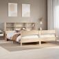 Preview: ARDEBO.de - Massivholzbett mit Regal ohne Matratze 180x200 cm Kiefer