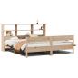 Preview: Massivholzbett mit Regal ohne Matratze 180x200 cm Kiefer