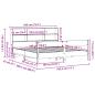 Preview: Massivholzbett mit Regal ohne Matratze 180x200 cm Kiefer