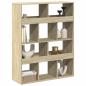 Preview: Raumteiler Sonoma-Eiche 100x33x125,5 cm Holzwerkstoff