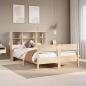 Preview: ARDEBO.de - Massivholzbett mit Regal ohne Matratze 140x190 cm Kiefer