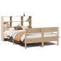 Preview: Massivholzbett mit Regal ohne Matratze 140x190 cm Kiefer