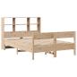 Preview: Massivholzbett mit Regal ohne Matratze 140x190 cm Kiefer