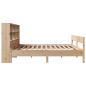 Preview: Massivholzbett mit Regal ohne Matratze 140x190 cm Kiefer