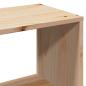 Preview: Massivholzbett mit Regal ohne Matratze 140x190 cm Kiefer