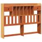 Preview: Massivholzbett mit Regal ohne Matratze Wachsbraun 150x200 cm