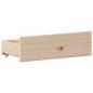 Preview: Massivholzbett mit Regal ohne Matratze 180x200 cm Kiefernholz