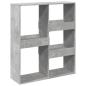 Preview: ARDEBO.de - Raumteiler Betongrau 100x33x115 cm Holzwerkstoff