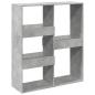 Preview: ARDEBO.de - Raumteiler Betongrau 100x33x115 cm Holzwerkstoff