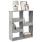 Preview: Raumteiler Betongrau 100x33x115 cm Holzwerkstoff