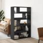Preview: ARDEBO.de - Raumteiler Schwarz 100x33x156,5 cm Holzwerkstoff