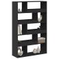Preview: Raumteiler Schwarz 100x33x156,5 cm Holzwerkstoff